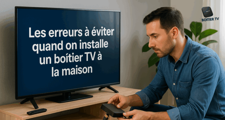 06 erreurs à éviter quand on installe un boîtier TV à la maison